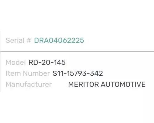 Meritor/Rockwell RT40-145 Axle Assembly Housing