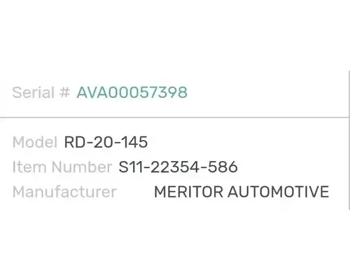 Meritor/Rockwell RT40-145 Axle Assembly Housing