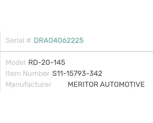 Meritor/Rockwell RT40-145 Axle Housing (Rear)