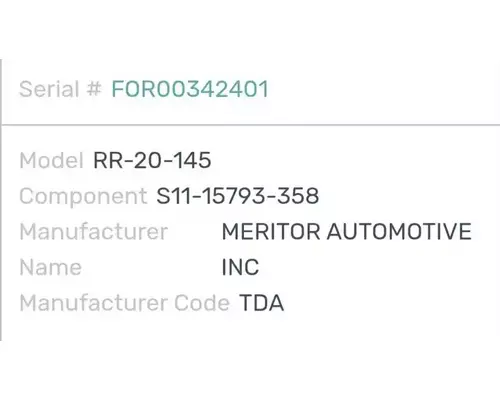 Meritor/Rockwell RT40-145 Axle Housing (Rear)