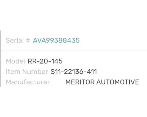 Meritor/Rockwell RT40-145 Rears (Rear)