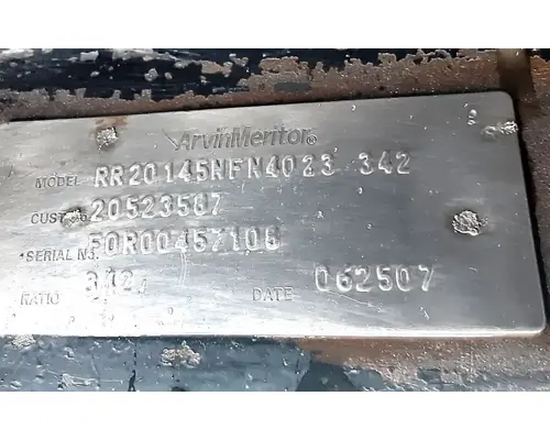 Meritor/Rockwell RT40145 Cutoff Tandem Axle