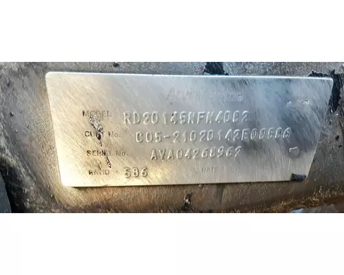 Meritor/Rockwell RT40145 Cutoff Tandem Axle