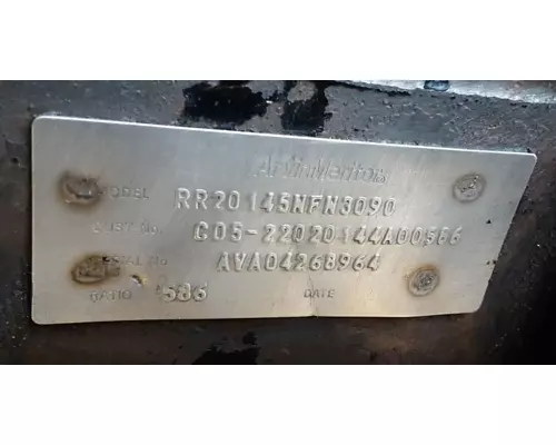 Meritor/Rockwell RT40145 Cutoff Tandem Axle