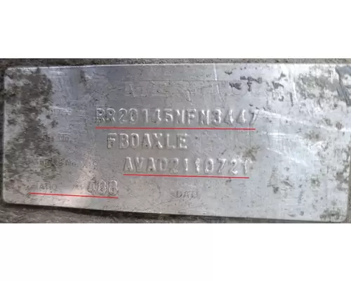 Meritor/Rockwell RT40145 Cutoff Tandem Axle