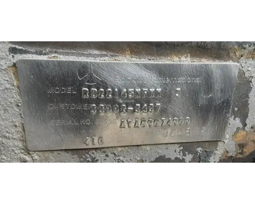 Meritor/Rockwell RT44145 Cutoff Tandem Axle