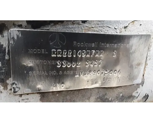 Meritor/Rockwell RT44145 Cutoff Tandem Axle