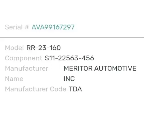 Meritor/Rockwell RT46-160 Axle Assembly, Rear
