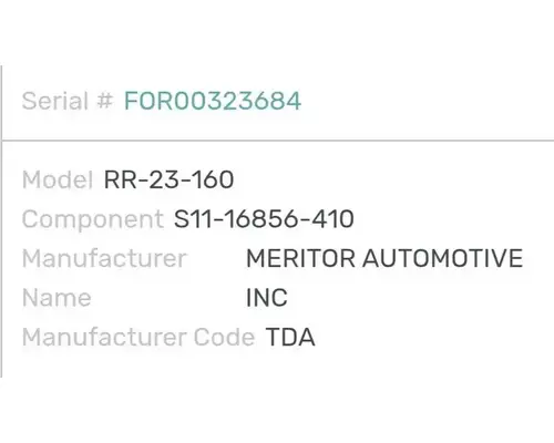 Meritor/Rockwell RT46-160 Rears (Rear)