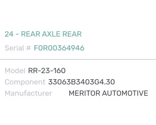 Meritor/Rockwell RT46160 P Cutoff