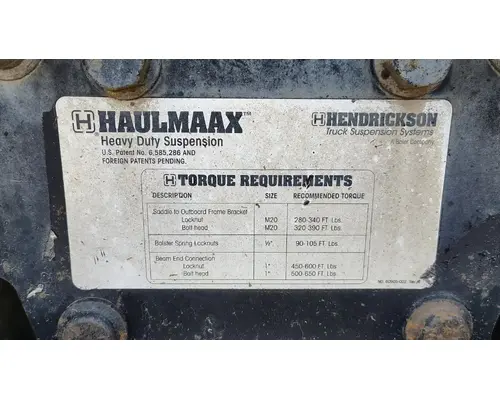 Meritor/Rockwell RTL40145 Cutoff Tandem Axle