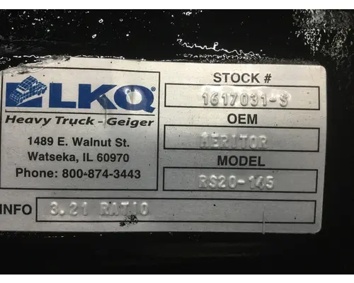 Differential Assembly (Rear, Rear) MERITOR-ROCKWELL RS20145R321 LKQ Geiger Truck Parts