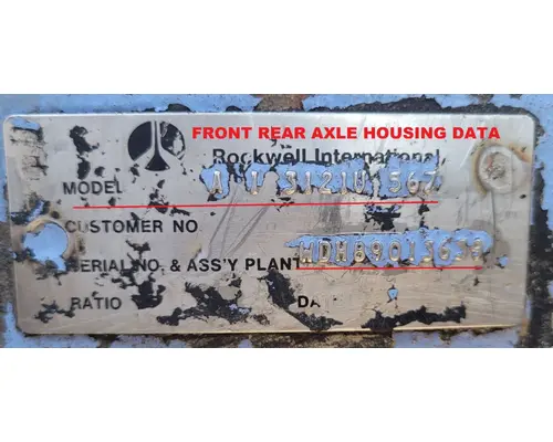 Meritor/Rockwell SQ100P Axle Housings (Front)