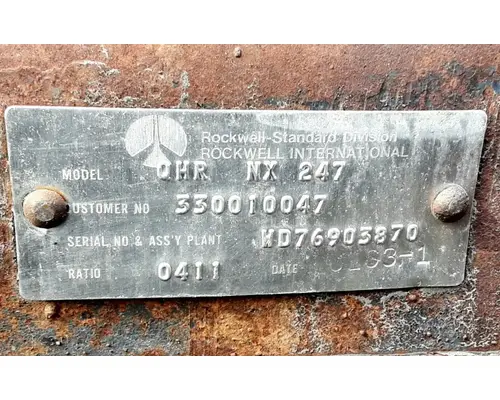 Meritor/Rockwell SQHDR Rear Rears (Tandem Rear or Single)