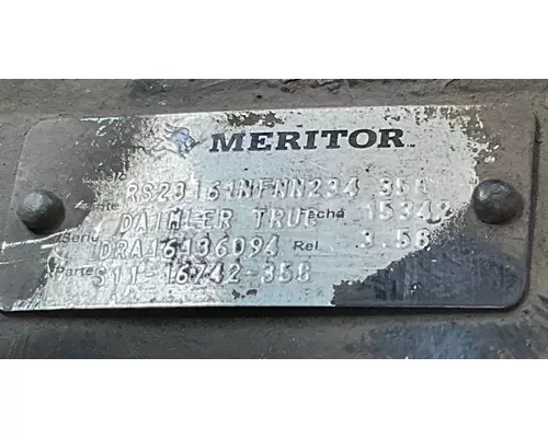 Axle Assembly, Rear (Single Or Rear) Meritor/Rockwell RS23-161 Complete Recycling Group LLC