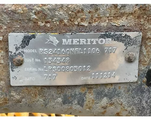 Axle Assembly, Rear (Single Or Rear) Meritor/Rockwell RS24160 Complete Recycling Group LLC