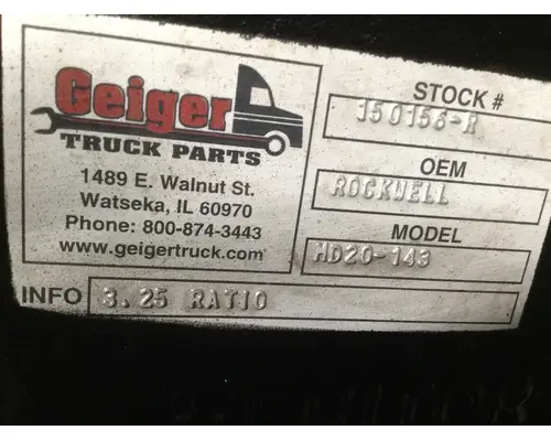 Meritor MD20143 Rear Differential (PDA)