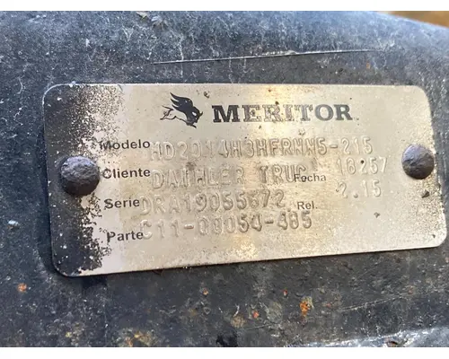 Axle Housing (Front) Meritor MD2014H Vander Haags Inc Sp