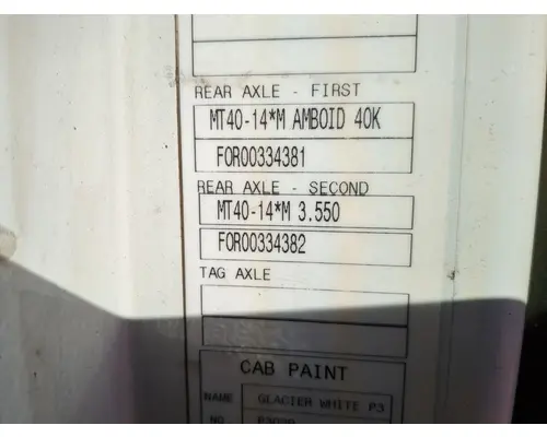 Rears (Rear) MERITOR MT40-14M Salvage City Inc.