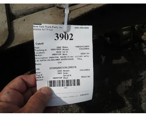 Cutoff Assembly (Housings & Suspension Only) MERITOR RD23-164 New York Truck Parts, Inc.