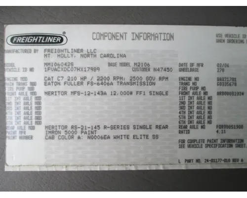 Axle Assembly, Rear (Single Or Rear) MERITOR RS-21-145 Dutchers Inc   Heavy Truck Div  Ny