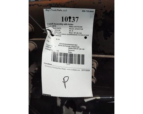 Cutoff Assembly (Complete With Axles) MERITOR RT-40-145 Big 3 Truck Parts, LLC