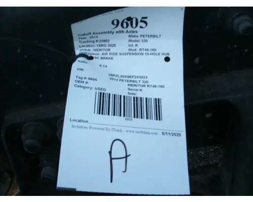 Cutoff Assembly (Complete With Axles) MERITOR RT46-160 Big 3 Truck Parts, LLC