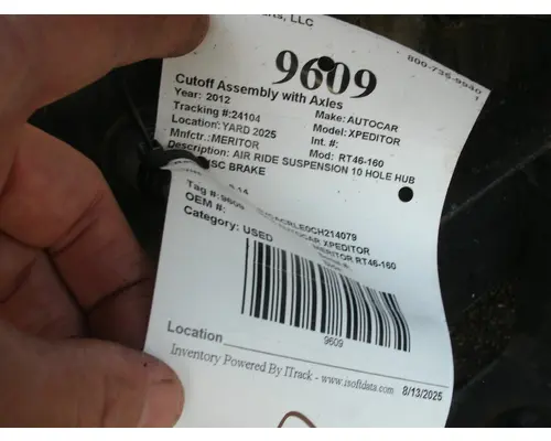 Cutoff Assembly (Complete With Axles) MERITOR RT46-160 Big 3 Truck Parts, LLC