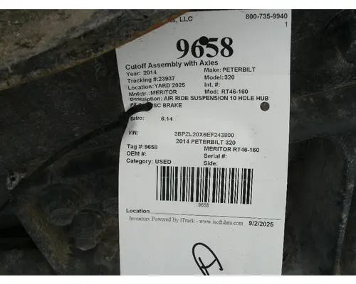 Cutoff Assembly (Complete With Axles) MERITOR RT46-160 Big 3 Truck Parts, LLC