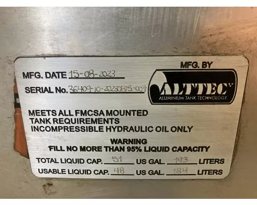 Misc Equ OTHER Hydraulic Tank  Reservoir