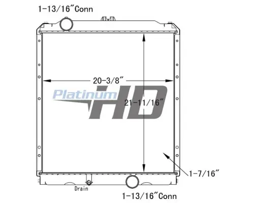 Radiator MITSUBISHI FUSO FE-HD LKQ Thompson Motors - Wykoff