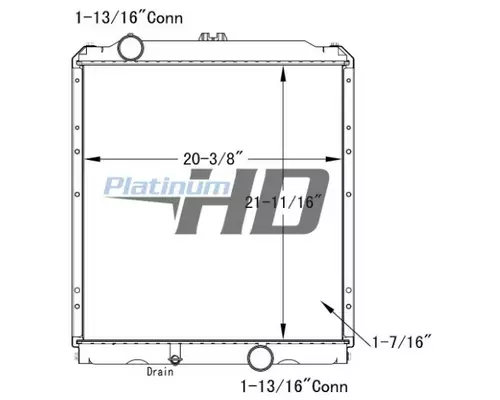 Radiator MITSUBISHI FUSO FE-HD LKQ Heavy Truck - Tampa