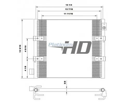 Air Conditioner Condenser MITSUBISHI FUSO FE140 LKQ Plunks Truck Parts And Equipment - Jackson