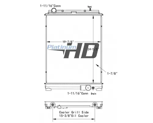 Radiator MITSUBISHI FUSO FE160 LKQ Wholesale Truck Parts