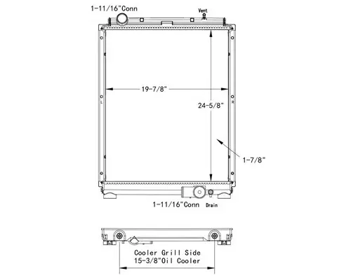 Radiator MITSUBISHI FUSO FE160 LKQ Wholesale Truck Parts
