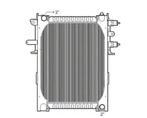 Radiator MITSUBISHI FUSO M2 106 LKQ Evans Heavy Truck Parts