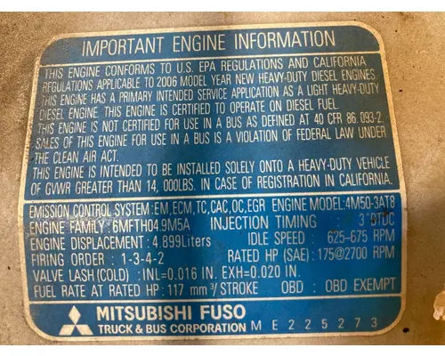 Mitsubishi 4M50-3AT8 Engine Assembly