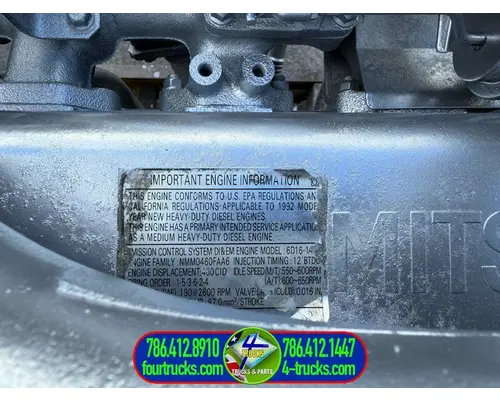 Mitsubishi 6D16 Engine Assembly