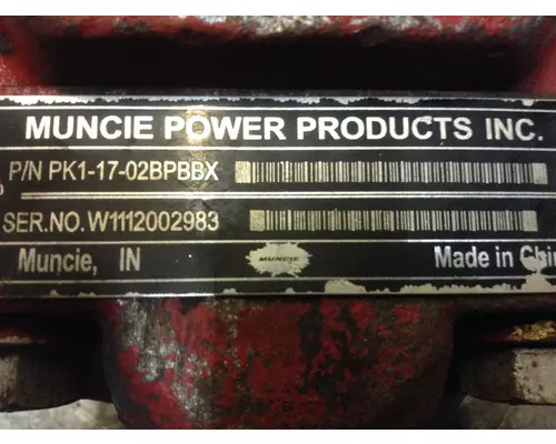 Muncie COLUMBIA 120 Hydraulic Pump