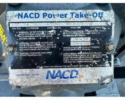 NACD POWER TAKE-OFF PTO