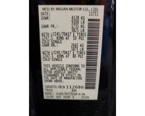 NISSAN NV 2500 HD Used Trucks