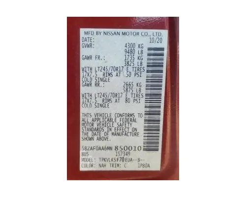 NISSAN NV 3500 Used Trucks