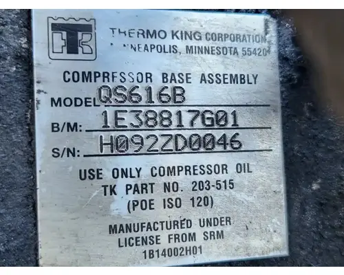 New Flyer DE40 LF Air Conditioner Compressor