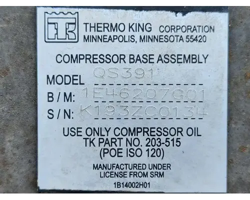 New Flyer DE40 LF Air Conditioner Compressor