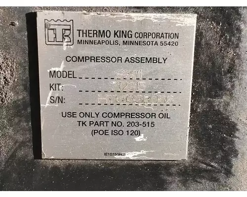 Air Conditioner Compressor New Flyer DE40 LF Complete Recycling Group LLC
