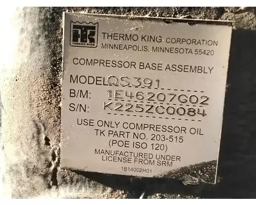 Air Conditioner Compressor New Flyer DE40 LF Complete Recycling Group LLC