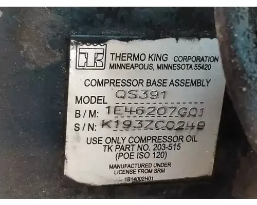 Air Conditioner Compressor New Flyer DE40 LF Complete Recycling Group LLC