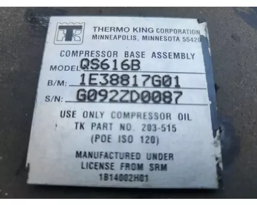 Air Conditioner Compressor New Flyer DE40 LF Complete Recycling Group LLC