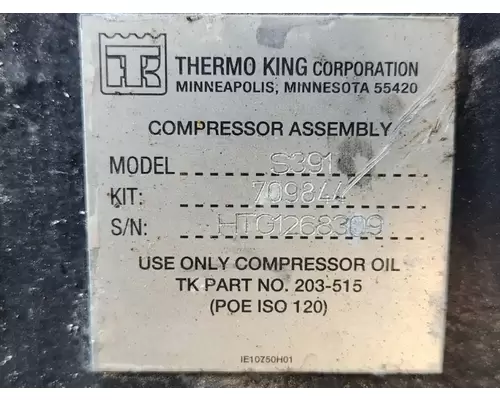 Air Conditioner Compressor New Flyer DE40 LF Complete Recycling Group LLC