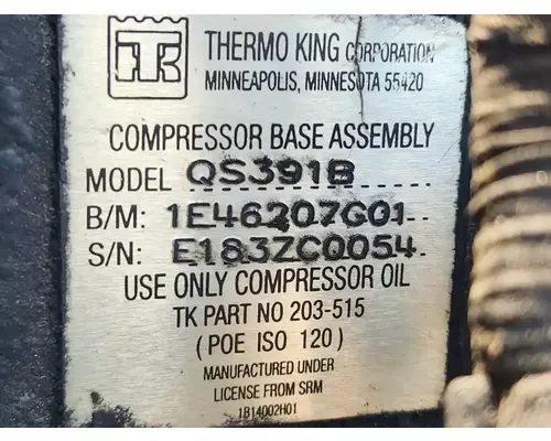 Air Conditioner Compressor New Flyer DE40 LF Complete Recycling Group LLC